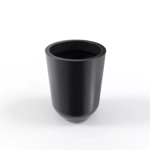 Czarna stożkowa donica Westa 50 cm