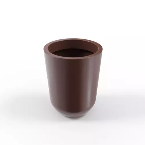 Brązowa stożkowa donica Westa 50 cm