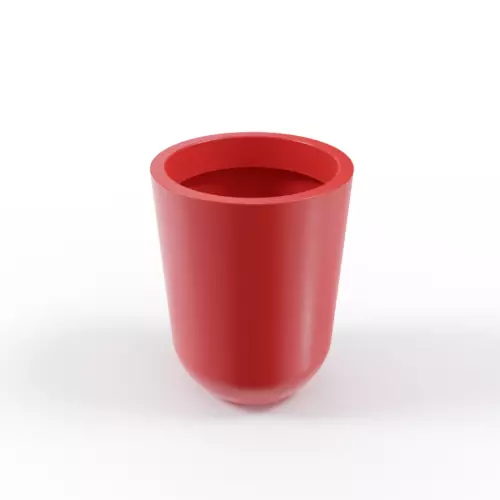 Czerwona stożkowa donica Westa 50 cm