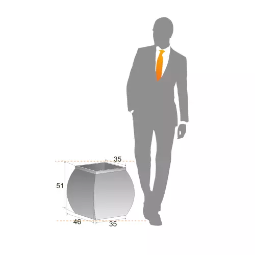 MARS PL-MA51 - wymiary donicy