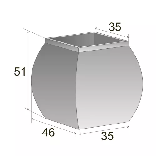 Wymiary donicy MARS 51