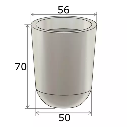Wymiar donicy Westa wys. 70 cm