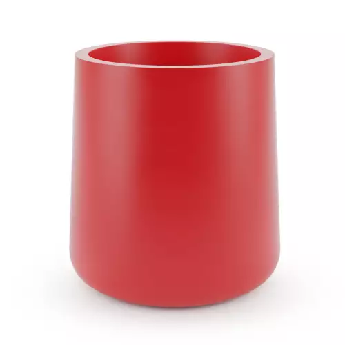 Czerwona matowa donica ZOE PL-ZO50