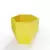 Żółta geometryczna donica Kalas 53 cm
