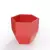 Czerwona geometryczna donica Kalas 53 cm