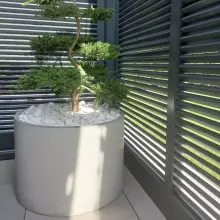 Donica betonowa RING EM 75/50 szary naturalny