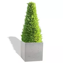 Donica betonowa BLOCK M 60x60x60 szary naturalny