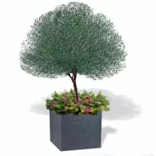 Donica betonowa BLOCK XL 92x92x92 grafit