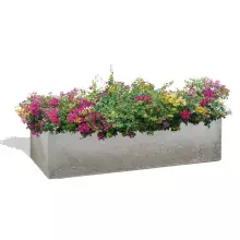 Donica betonowa BOX L 90x45x25 szary naturalny