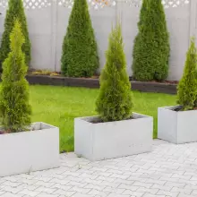 Donica betonowa BOX XL 90x45x45 biały