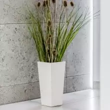 Donica betonowa CONE M 32x32x63 biały