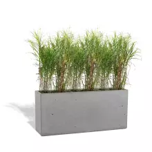 Donica betonowa LINEA L 90x22x40 szary naturalny