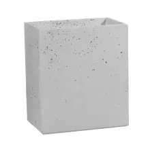 Donica betonowa Linea 35x22x40 cm kolor biały