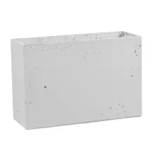 Donica betonowa Linea 60x22x40 cm kolor biały