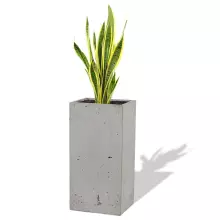 Donica betonowa TOWER M 31x25x63 szary naturalny