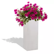 Donica betonowa TOWER L 31x25x93 biały