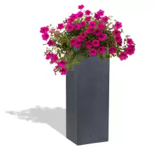 Donica betonowa TOWER L 31x25x93 grafitowy