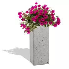 Donica betonowa TOWER L 31x25x93 szary naturalny