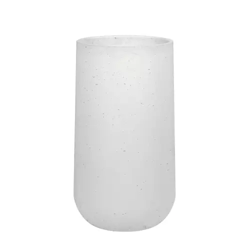 Donica betonowa BOWL H 50x90 cm kolor biały