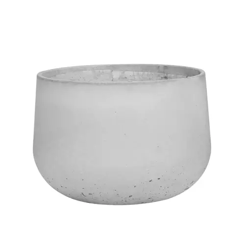 Donica betonowa BOWL L 90x60 cm kolor szary naturalny