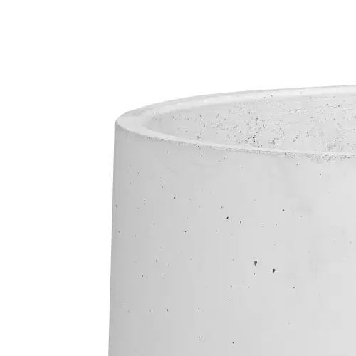 Wykończenie krawędzi donicy BOWL w kolorze białym