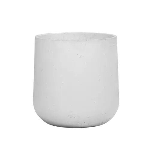 Donica betonowa BOWL M 60x60 cm w kolorze białym