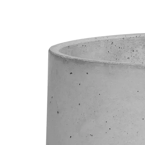 Wykończenie krawędzi donicy BOWL w kolorze szarym naturalnym