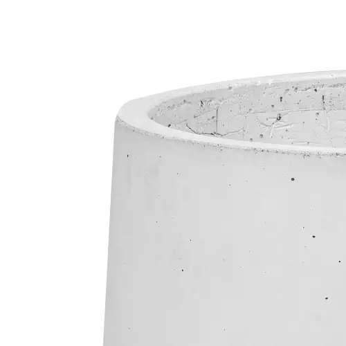 Wykończenie krawędzi donicy BOWL w kolorze białym