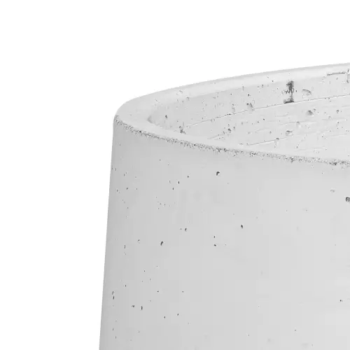 Wykończenie krawędzi donicy BOWL w kolorze białym