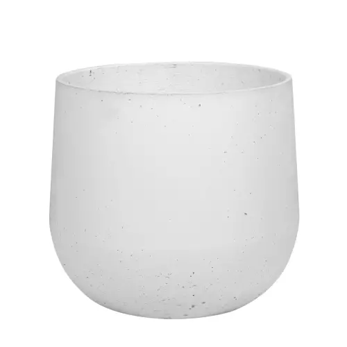 Donica betonowa BOWL XL 115x100 cm kolor biały