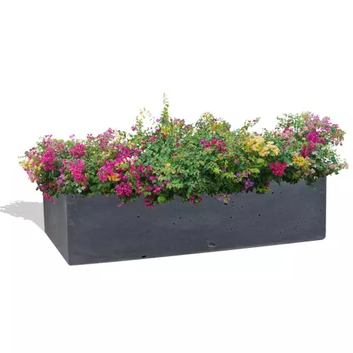 Grafitowa donica Box 90x45x25 z rabatą