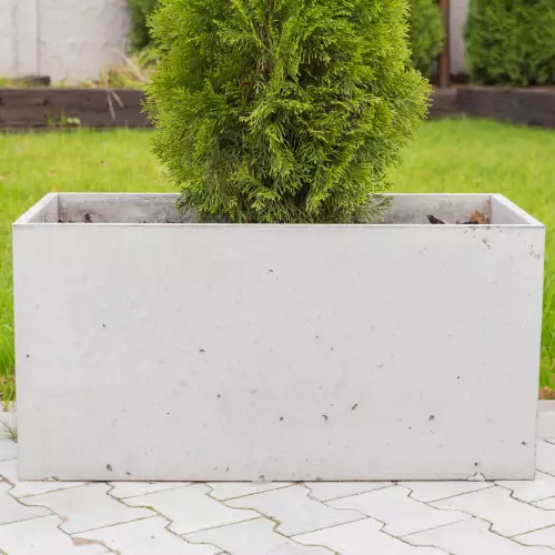 Donica Box XL o wymiarach 90x45x45 cm w kolorze białym