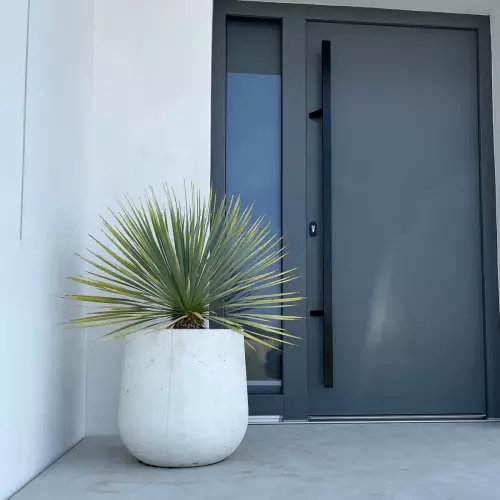 Donica BOWL S w kolorze biały beton