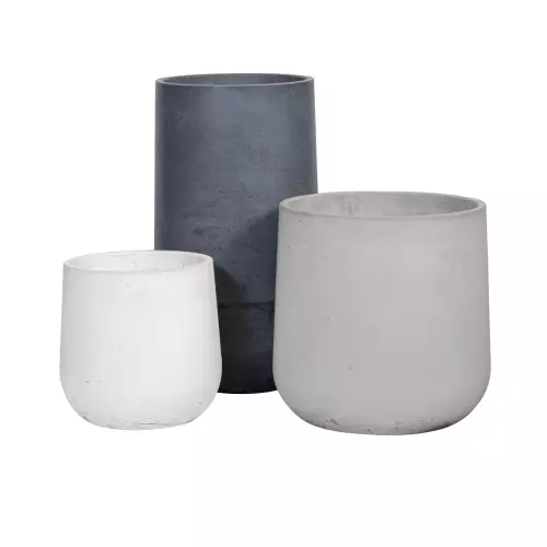 Kolory donic betonowych BOWL: szary, grafitowy, biały