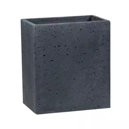 Donica betonowa Linea 35x22x40 cm kolor grafitowy