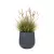 Trawa w grafitowej donicy z betonu BOWL S 45x45 cm
