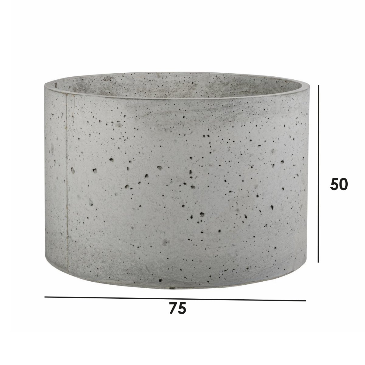 wymiary donicy betonowej RING EM