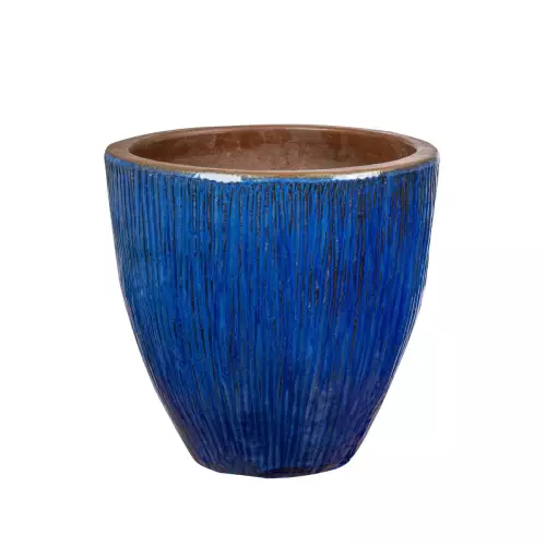 Donica ceramiczna BRE B niebieski morski 40/40