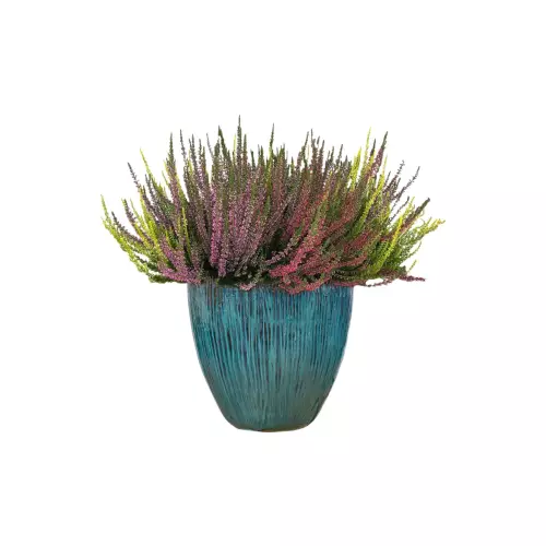 Wrzosy w zielonej ceramicznej doniczce BRE IG 40/40