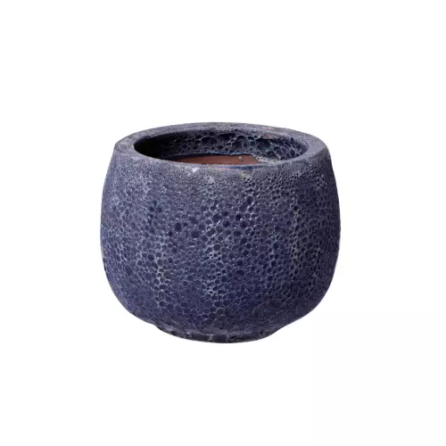 Donica ceramiczna MAB LB niebieska lawa 24/18