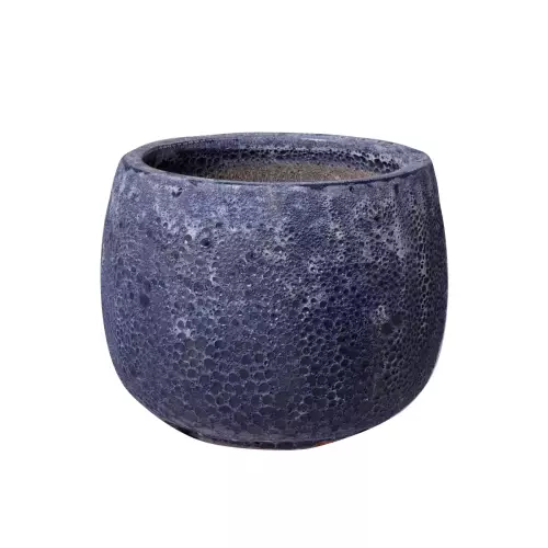 Donica ceramiczna MAB LB niebieska lawa 35/26