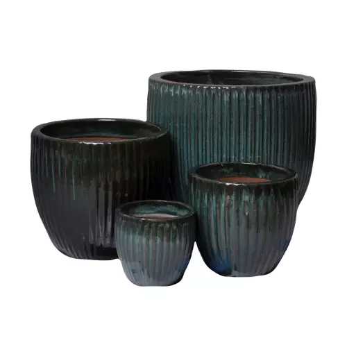 Zestaw czterech wielkości modelu PER MG zielonych mech