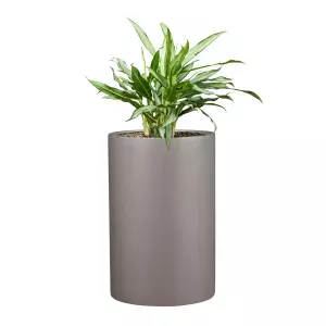 szara okrągła doniczka do domu 60 cm