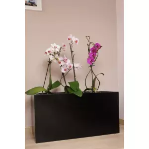 Donica do biura D834 w kolorze czarnym