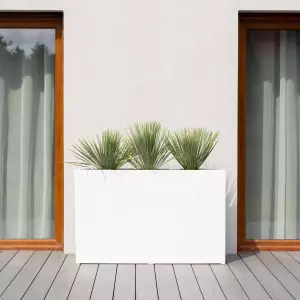 biała donica na taras 120 cm