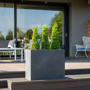 donica na taras grafitowy beton 60 cm