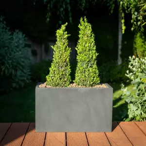 doniczka na balkon 60 cm grafitowy beton