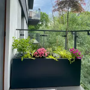 wielka prostokątna donica na taras 120 cm