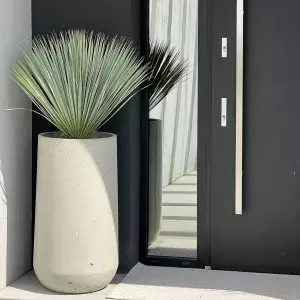 donica betonowa szara wysoka