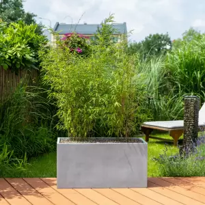 donica na taras 80 cm szara betonowa